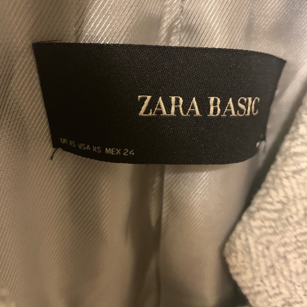 Zara Basic Jacket Gray/White - image 3